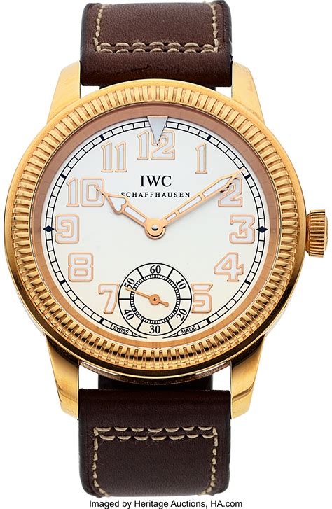 iwc rose gold|vintage iwc 18k gold watch.